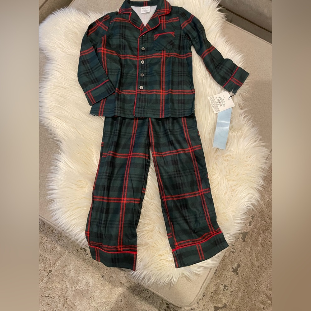 New! Hearth & Hand Kids' Tartan Plaid 2pc Pajama Set - Christmas / Holiday